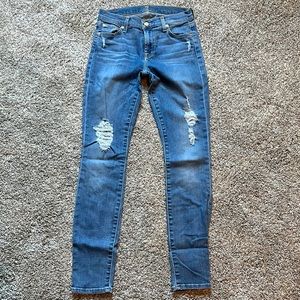 7 For All Mankind. Ladies jeans 25” waist. 27” inseam.